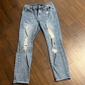 Judy Blue Crop Skinny distressed jeans